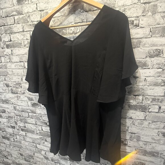 NWT City Chic Black Blouse Size XL/22 - Picture 4 of 14